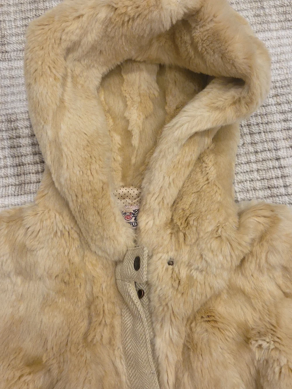 Juicy Couture Plush Faux Fur Coat Size 6